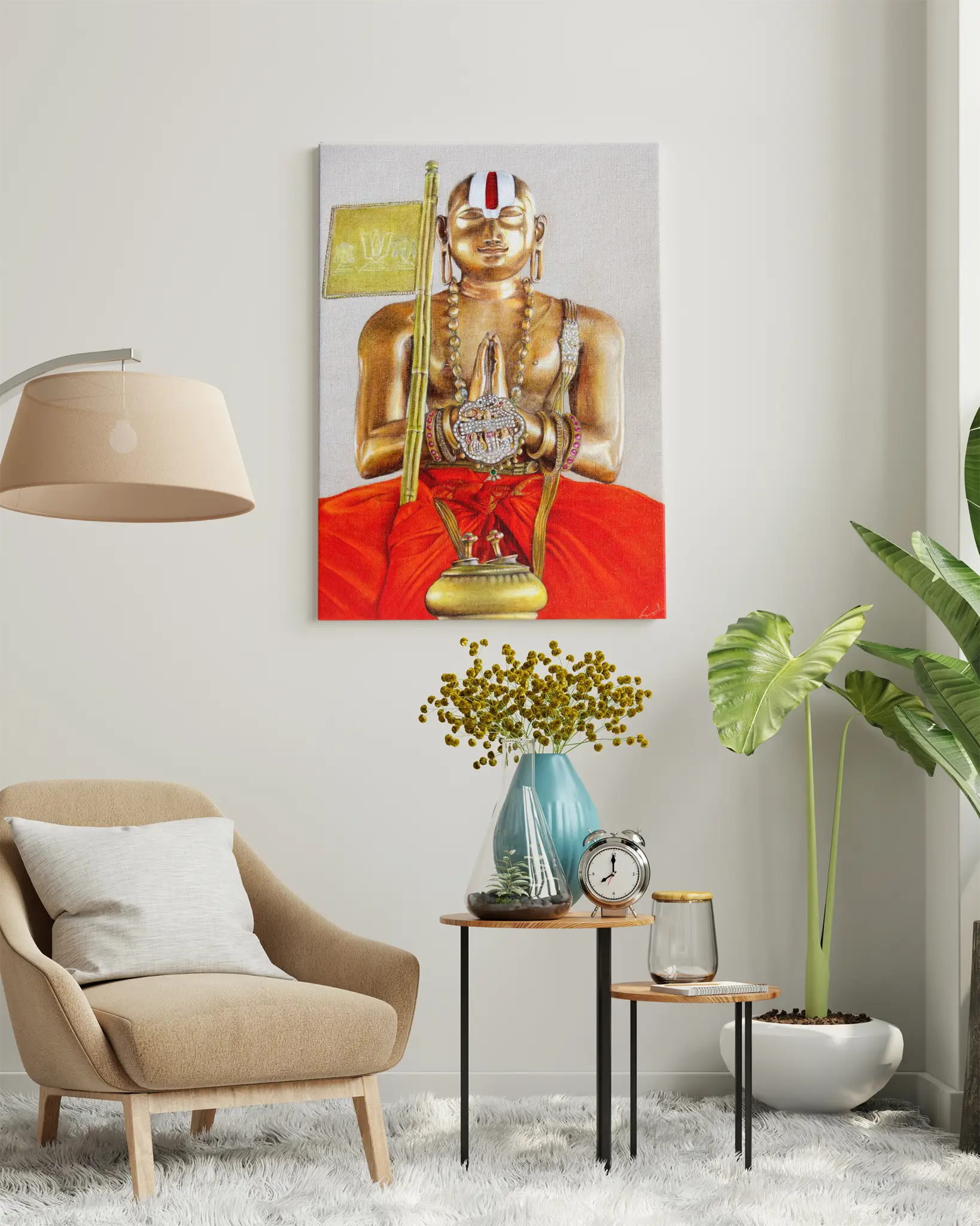 Swamy Ramanujar Canvas Print