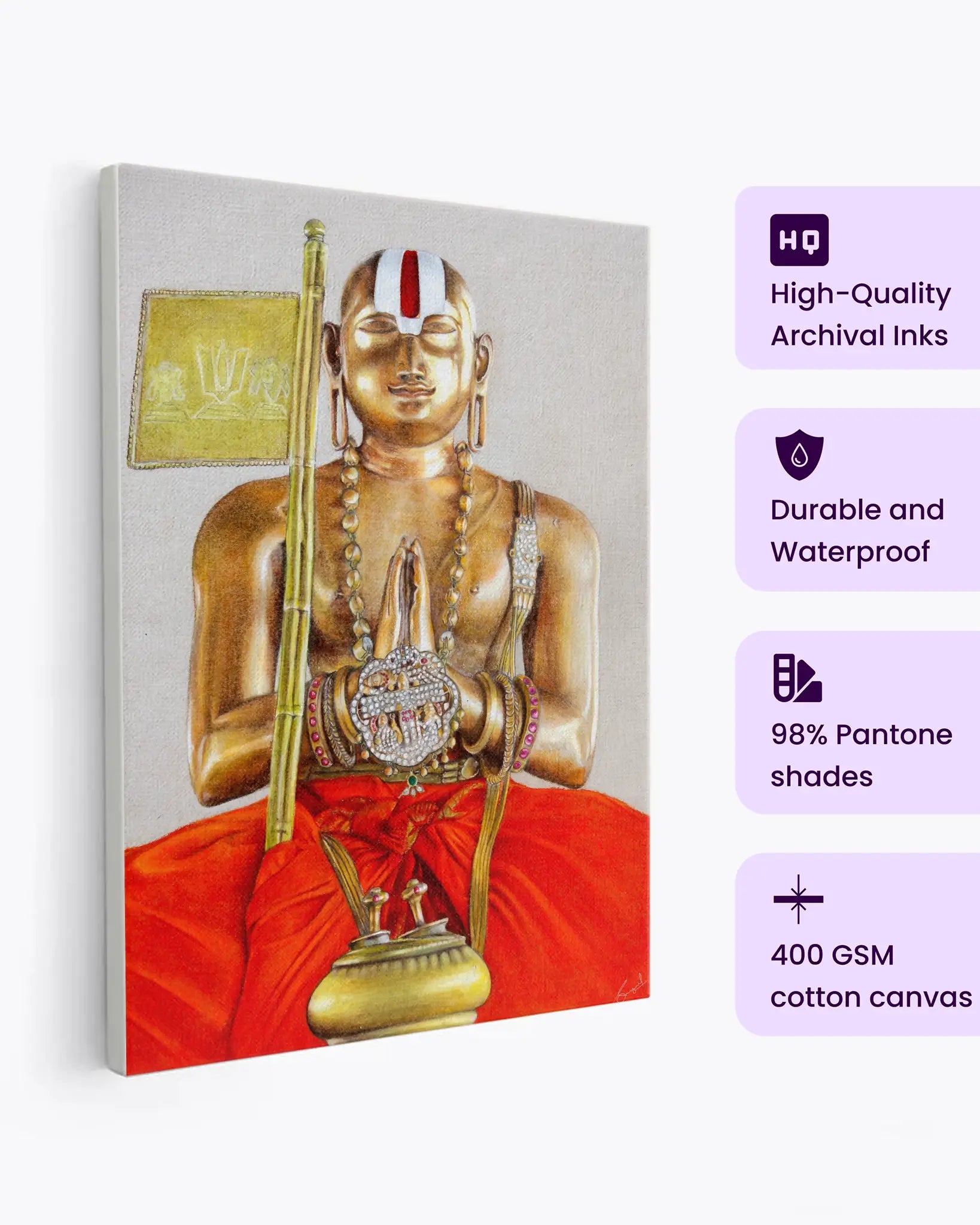 Swamy Ramanujar Canvas Print