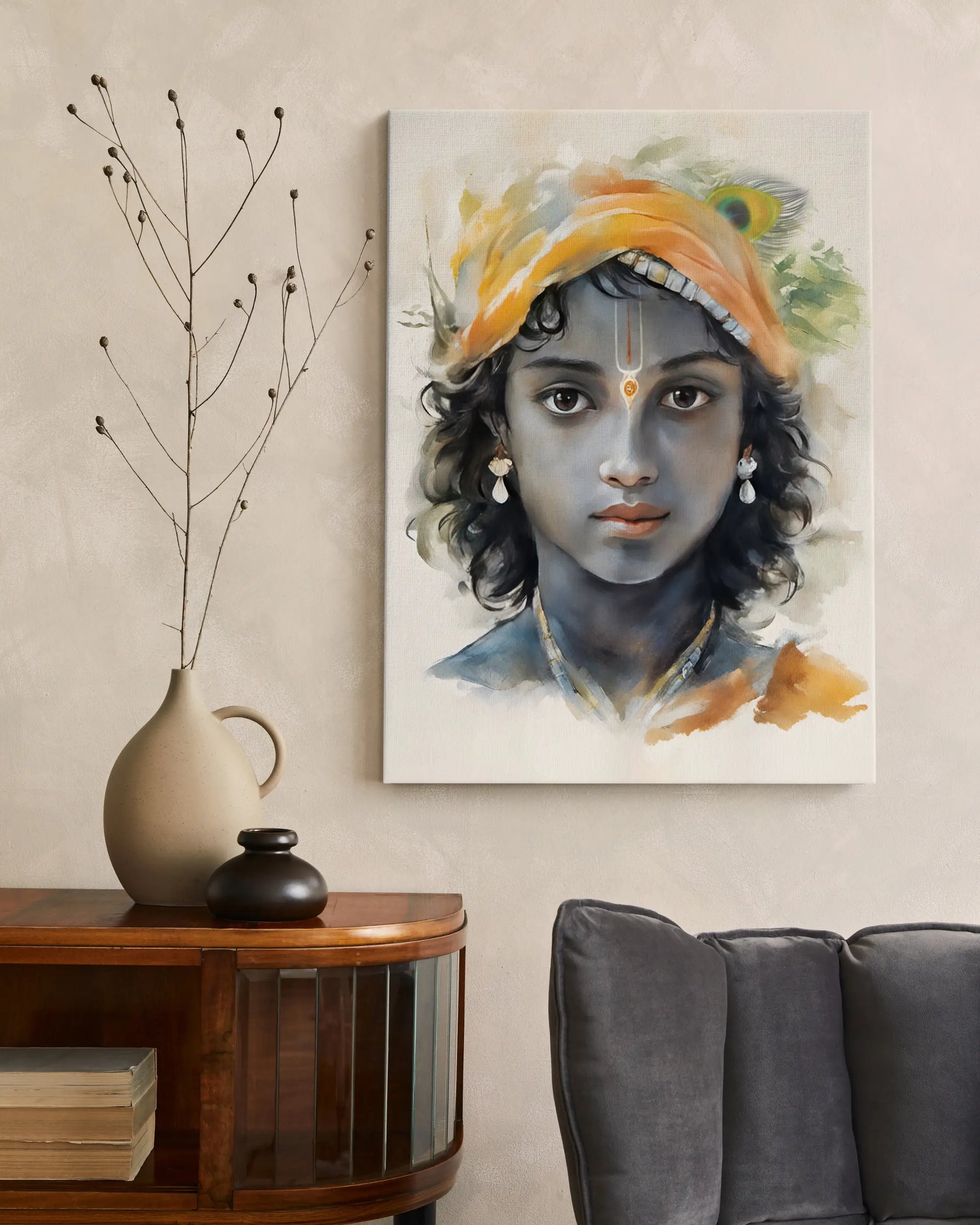 Krishna Canvas Print