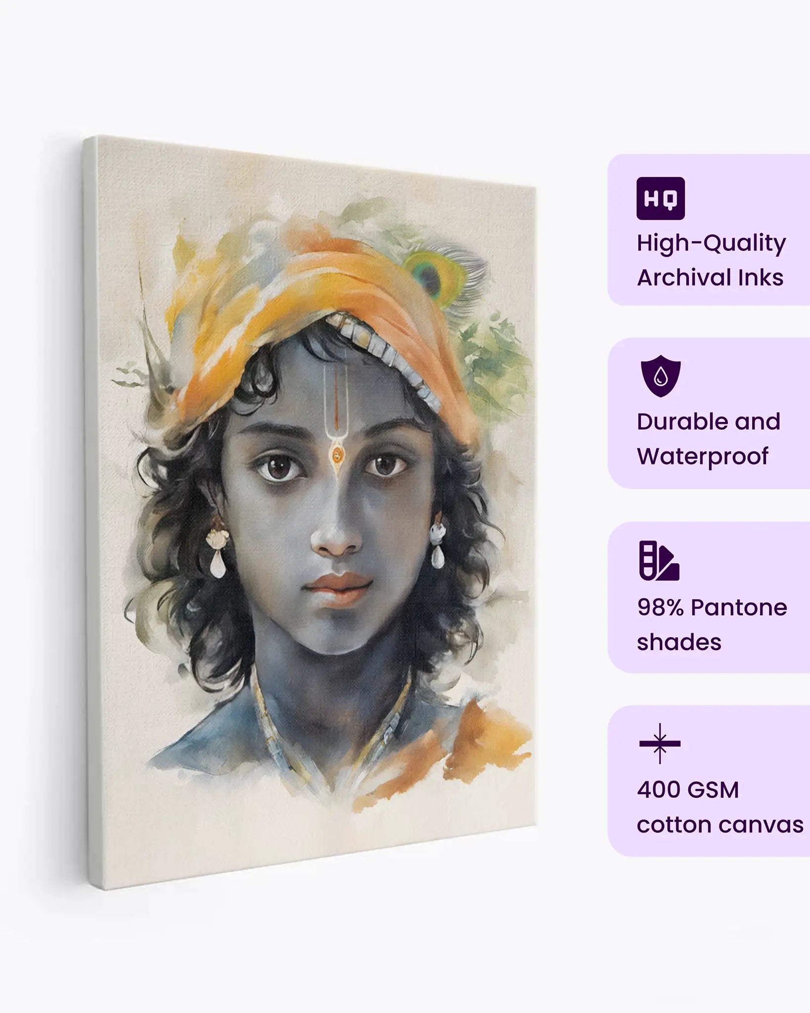 Krishna Canvas Print